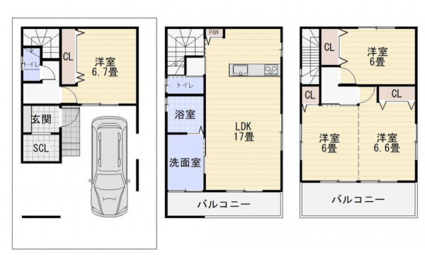 堺市堺区南旅篭町西、土地の画像です