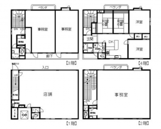 堺市堺区向陵東町、中古一戸建ての間取り画像です