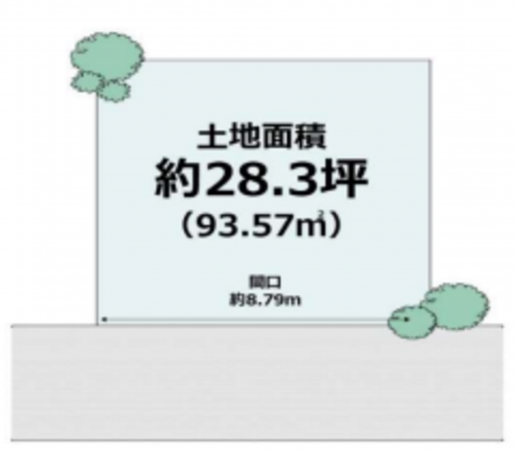 堺市堺区東上野芝町、土地の間取り画像です