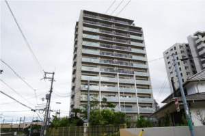 堺市堺区浅香山町、マンションの外観画像です