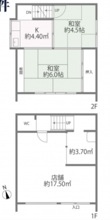 堺市堺区、土地の間取り画像です