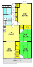堺市堺区七道西町、マンションの間取り画像です