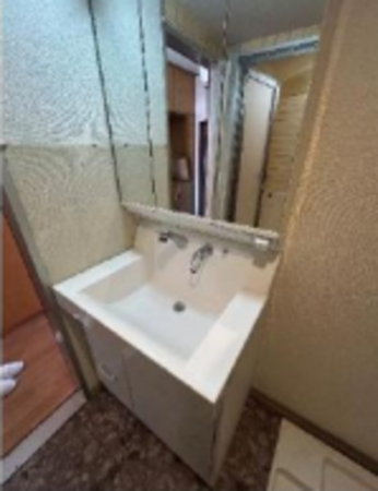 堺市堺区七道西町、マンションの洗面画像です