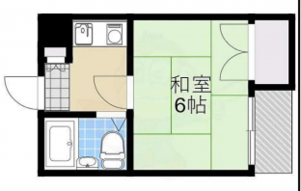 堺市堺区南清水町、収益物件/マンションの間取り画像です