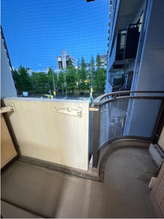 堺市堺区甲斐町東、マンションのバルコニー画像です