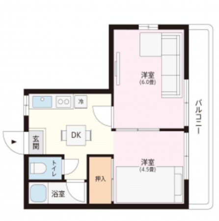 堺市堺区寺地町西、マンションの間取り画像です