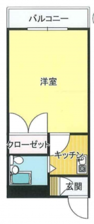 堺市堺区甲斐町東、マンションの間取り画像です