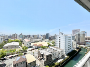 堺市堺区戎島町、マンションのバルコニー画像です