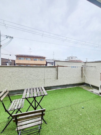 堺市堺区、中古一戸建てのバルコニー画像です