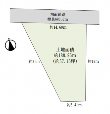 堺市堺区中田出井町、土地の間取り画像です