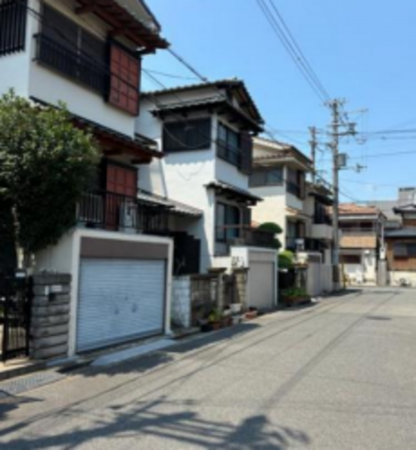 堺市堺区柏木町、土地の前面道路を含む現地写真画像です