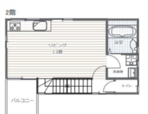 堺市堺区浅香山町、中古一戸建ての間取り画像です