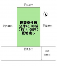 堺市堺区南旅篭町東、土地の間取り画像です
