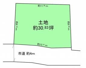 堺市堺区榎元町、土地の間取り画像です