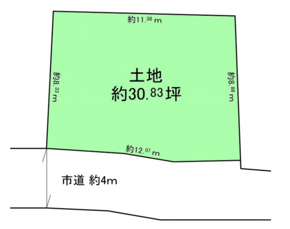 堺市堺区榎元町、土地の間取り画像です