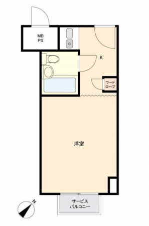 堺市堺区竜神橋町、マンションの間取り画像です