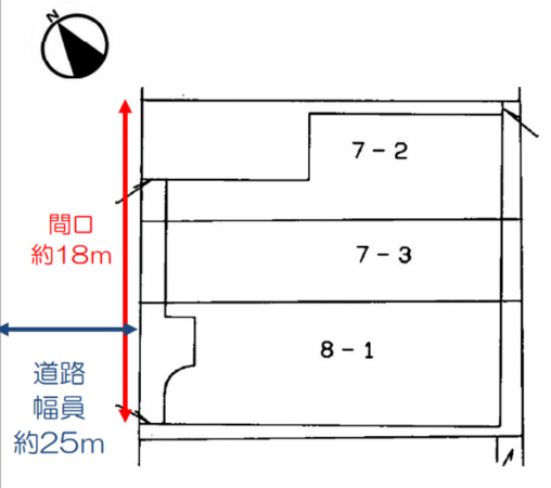 堺市堺区大浜北町、土地の間取り画像です