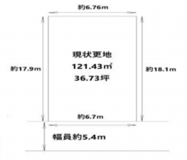 堺市堺区中田出井町、土地の間取り画像です