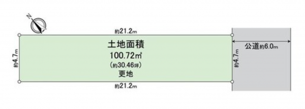 堺市堺区市之町東、土地の間取り画像です