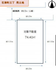 堺市堺区石津町、土地の間取り画像です