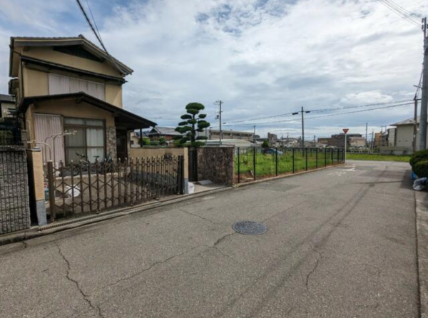 堺市堺区、土地の前面道路を含む現地写真画像です