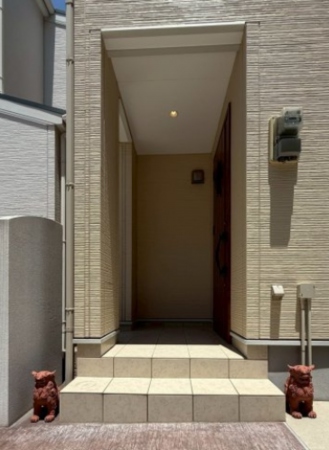 堺市堺区砂道町、中古一戸建ての玄関画像です