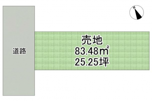 堺市堺区四条通、土地の画像です