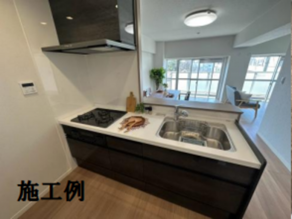 堺市堺区大浜北町、マンションのキッチン画像です