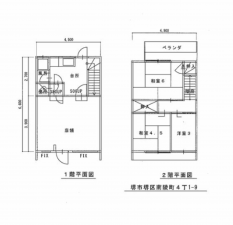 堺市堺区南陵町、中古一戸建ての間取り画像です