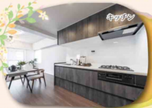 堺市堺区大浜北町、マンションのキッチン画像です