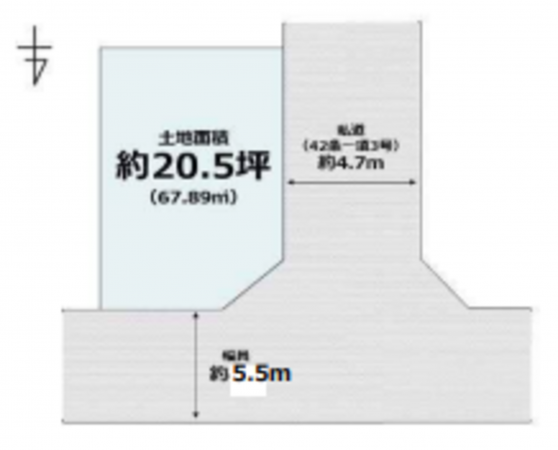 堺市堺区石津町、土地の画像です
