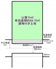 堺市堺区桜之町西、土地の間取り画像です