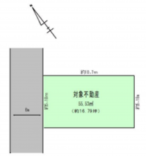 堺市堺区戎島町、土地の間取り画像です