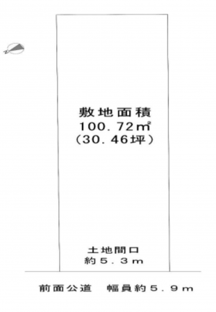 堺市堺区熊野町東、土地の間取り画像です