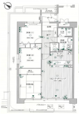 堺市堺区石津町、マンションの間取り画像です