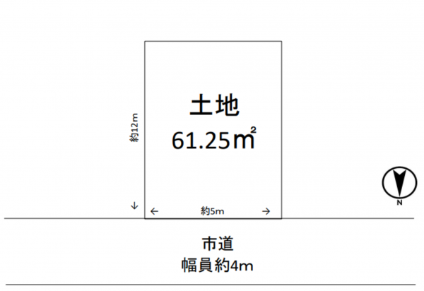 堺市堺区山本町、土地の間取り画像です