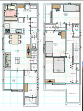 堺市堺区神保通、中古一戸建ての間取り画像です