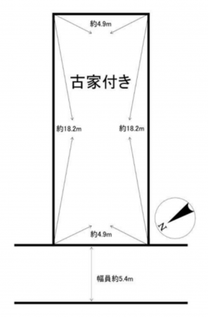 堺市堺区八幡通、土地の間取り画像です