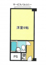 堺市堺区竜神橋町、マンションの間取り画像です