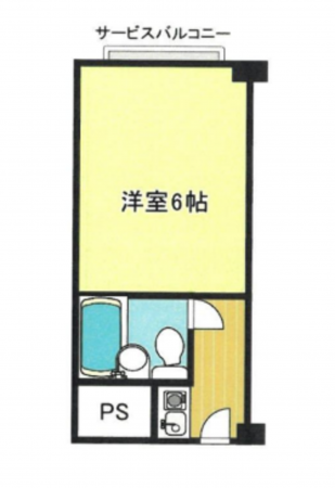 堺市堺区竜神橋町、マンションの間取り画像です