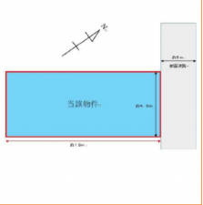 堺市堺区四条通、土地の間取り画像です
