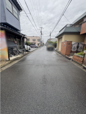 堺市堺区四条通、土地の前面道路を含む現地写真画像です