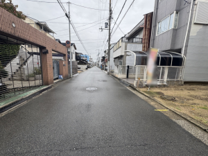 堺市堺区四条通、土地の前面道路を含む現地写真画像です