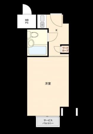 堺市堺区竜神橋町、マンションの間取り画像です