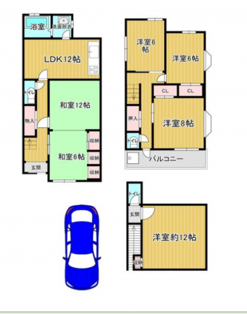 堺市堺区海山町、土地の間取り画像です