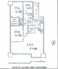 堺市堺区神南辺町、マンションの間取り画像です