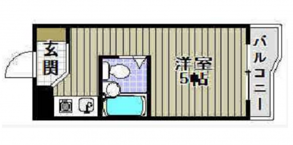 堺市堺区甲斐町東、マンションの間取り画像です