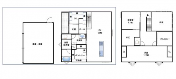 堺市堺区緑ヶ丘南町、中古一戸建ての間取り画像です