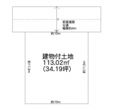 堺市堺区山本町、土地の間取り画像です