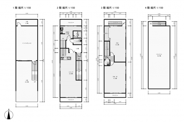 堺市堺区三条通、中古一戸建ての間取り画像です